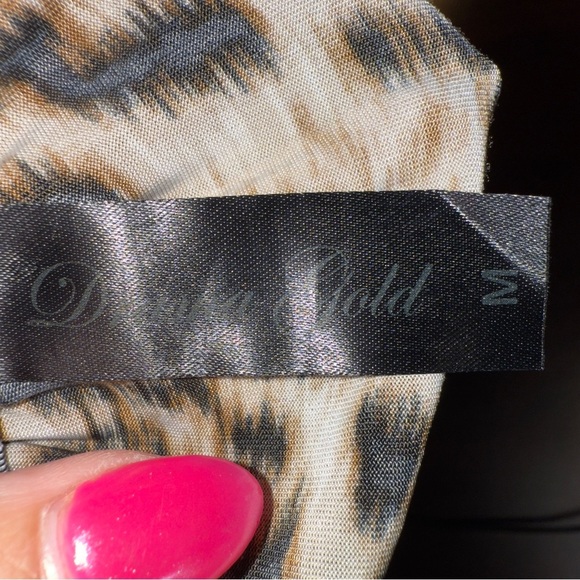 Vintage Drama Gold Strapless Leopard Jumper Romper USA Made Y2K  Bimbo Mob Wife - Picture 12 of 15